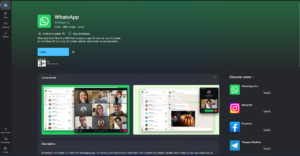 Install WhatsApp from Microsoft Store