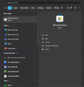 Install WhatsApp from Microsoft Store