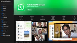 Install WhatsApp from the Mac App Store