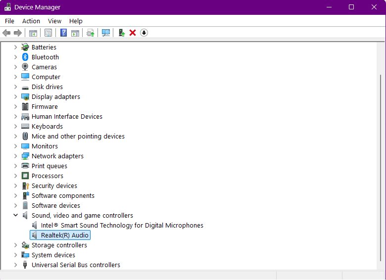Realtek Audio Driver Console for Windows 11