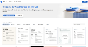 Use Microsoft Word Online for Free