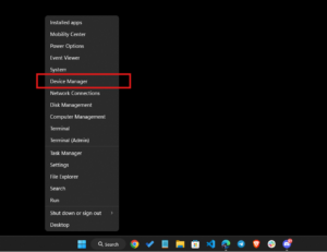 Windows 11 Start Menu Device Manager