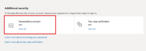 passwordless-account option