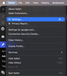 Clear cache for one website in Safari