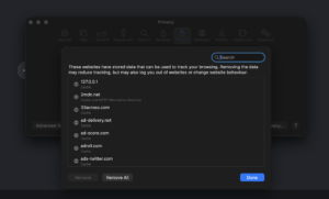 Clear cache for one website in Safari