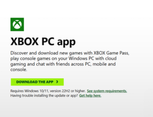 Download Xbox App for Windows 11 and Windows 10