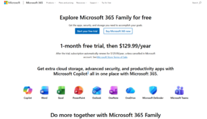 Download the Microsoft 365 free trial