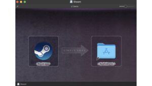 Drag the Steam icon into the Applications folder