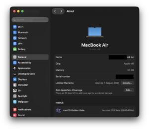How to check whether your MacBook Air has Apple silicon or Intel