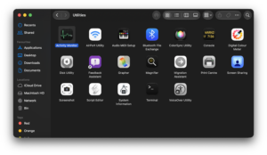 Open Activity Monitor from Finder
