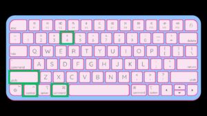 Screenshot on Mac macOS Control + Shift + Command + 4