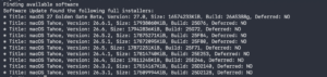 See which full macOS installers are available