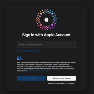 Sign In with Your Apple Account