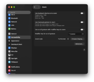 Use Keyboard Shortcuts To Zoom In macOS