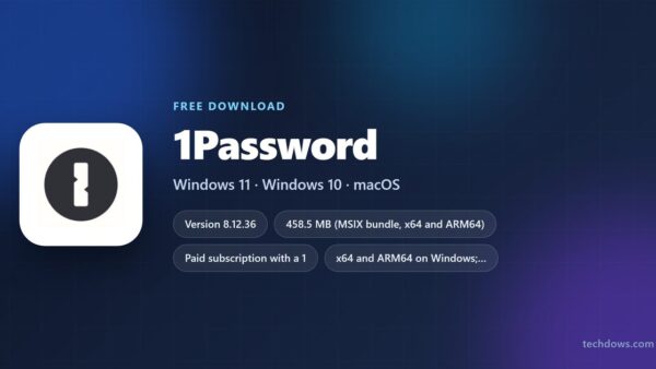 Download 1Password for PC, Windows 11/10 & Mac (Free Trial)