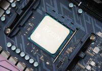 AMD Ryzen 7 1800X processor installed in an AM4 socket