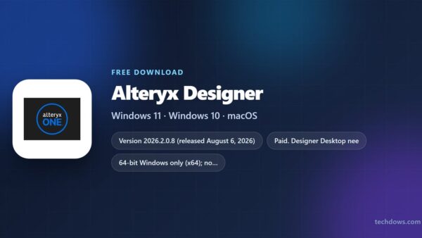 Download Alteryx Designer for PC, Windows 11/10 (Free Trial)