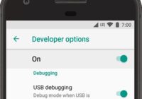 Android Developer options screen with USB debugging toggled on