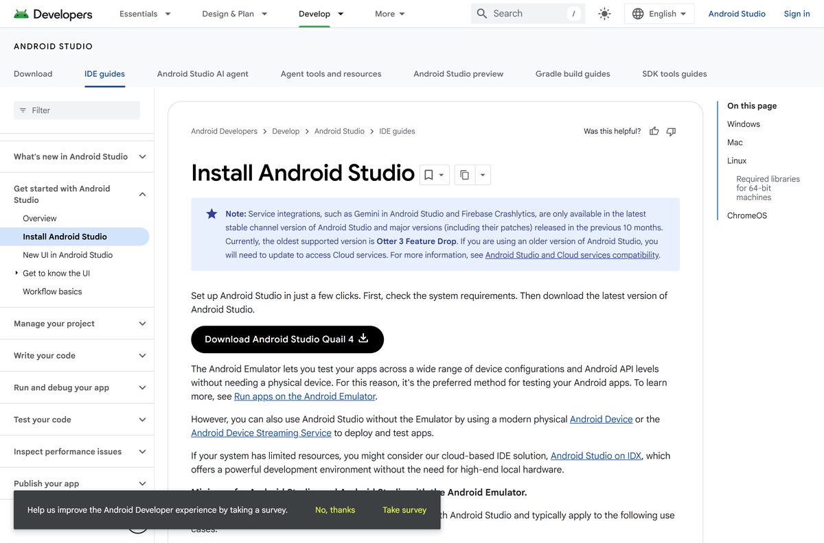 Official install steps for the Windows installer and zip package