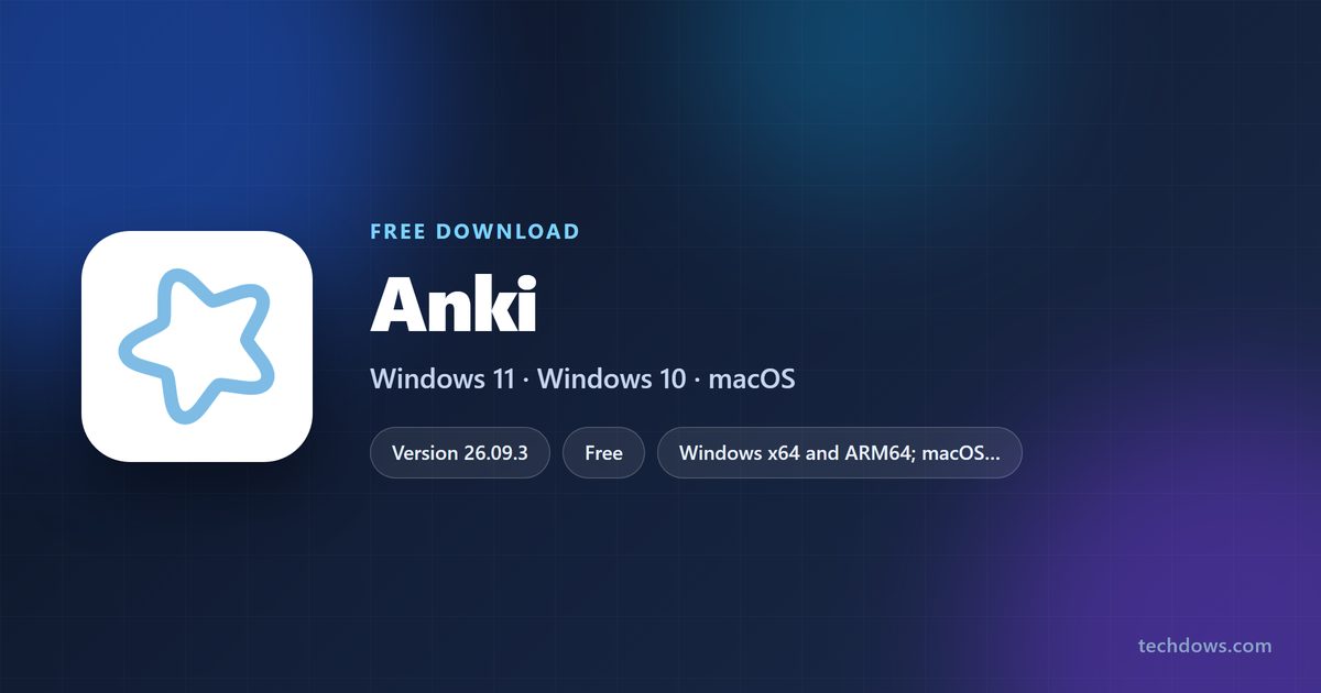 Anki desktop version, price, platforms and installer types