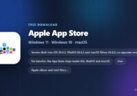 Apple App Store logo with version, size and supported systems