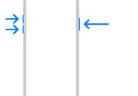 Arrows show Volume Up, Volume Down, then side button on iPhone