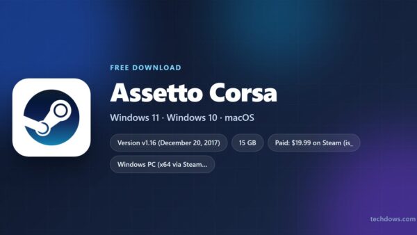 Download Assetto Corsa for PC, Windows 11 and 10 (Latest Version)