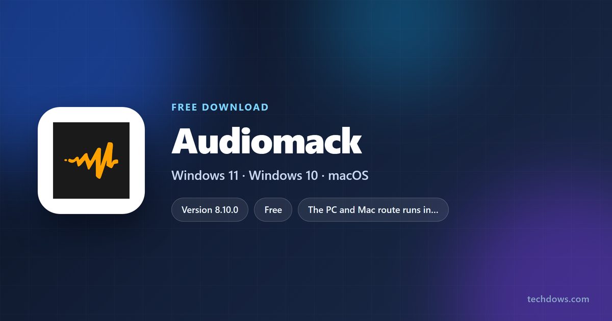 Audiomack logo beside supported devices, iPhone size and plan details
