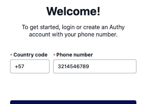 Authy Desktop welcome screen with a banner reading no longer supported
