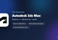 3ds Max spec card with version, supported Windows and licence