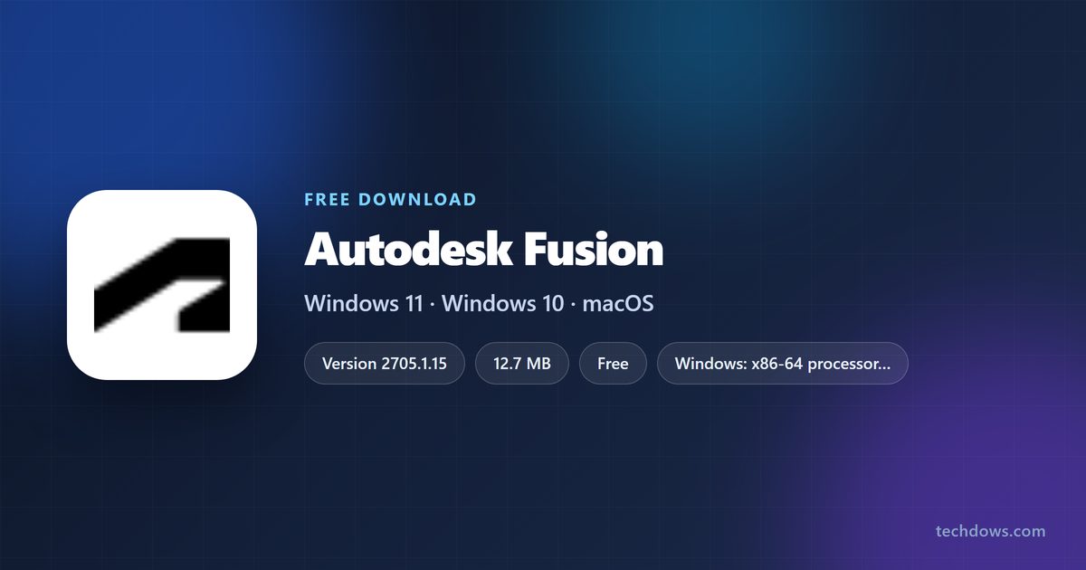 Fusion 360 installer sizes and supported systems