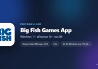 Big Fish Games App card with version, system and price