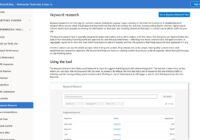 Bing Webmaster Tools Keyword Research page showing filters and suggested keywords table
