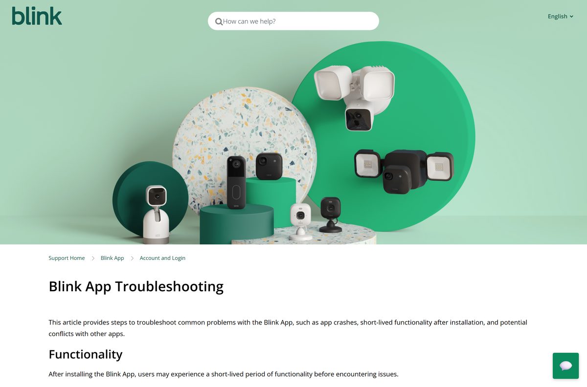 Blink app troubleshooting guide covering crashes and VPN conflicts
