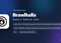Brawlhalla spec card listing version, price and supported operating systems