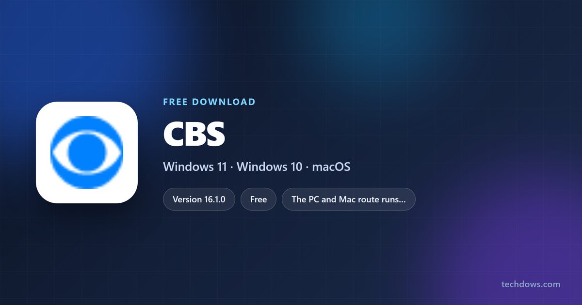 CBS supported devices, app size and streaming requirements