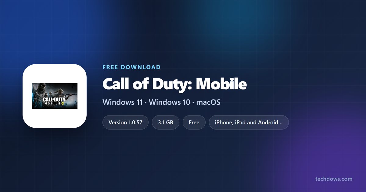 Call of Duty: Mobile version, price, size and supported devices