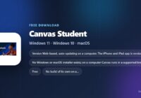Canvas Student logo with price, supported systems and app size
