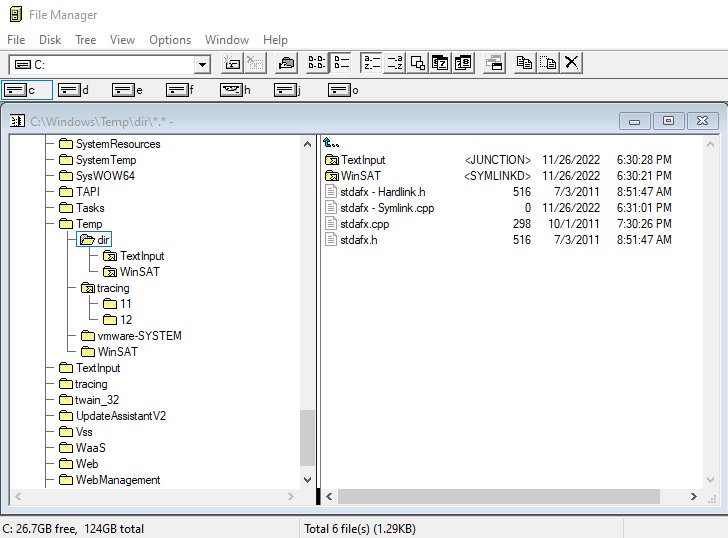 Classic File Manager window with folder tree and file list