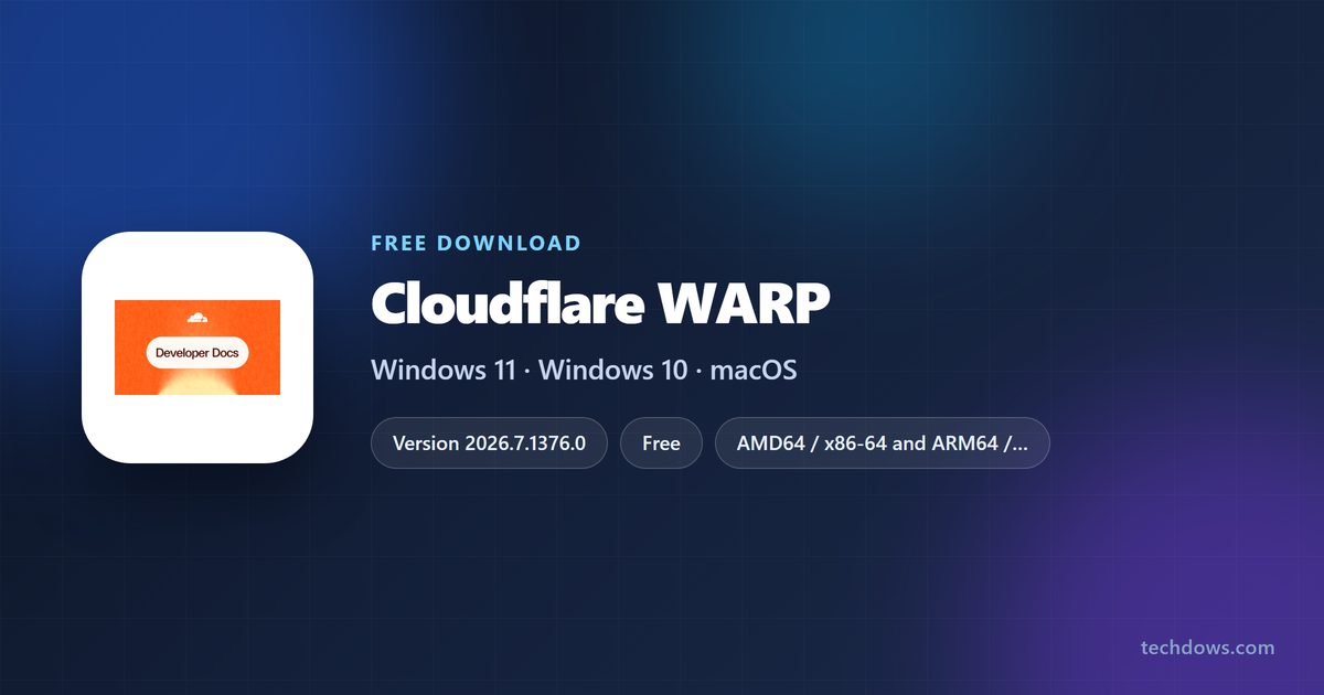 Cloudflare WARP version, supported systems and licence at a glance