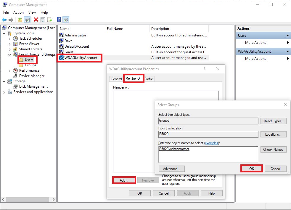 Computer Management Local Users and Groups list with a user Properties dialog open