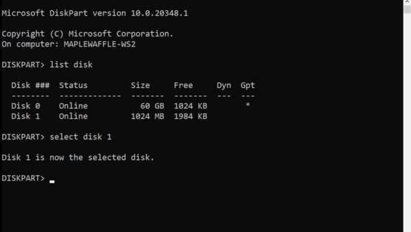 How to use DISKPART commands in Windows 11/10