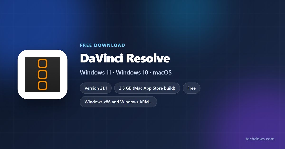 DaVinci Resolve version, price and supported systems at a glance