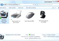 Devices and Printers folder showing the See what's printing button