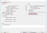 DirectX Diagnostic Tool Display tab with Driver Model field highlighted