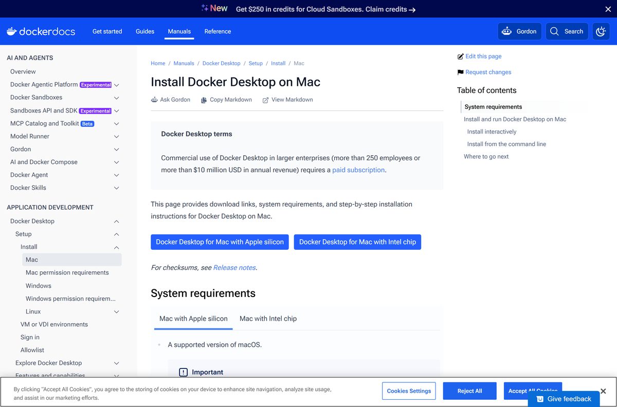 Mac install guide with Apple silicon and Intel disk image links