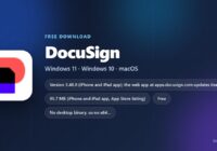 Docusign version, download size, supported systems and price at a glance
