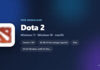 Dota 2 card with price, developer and supported platforms