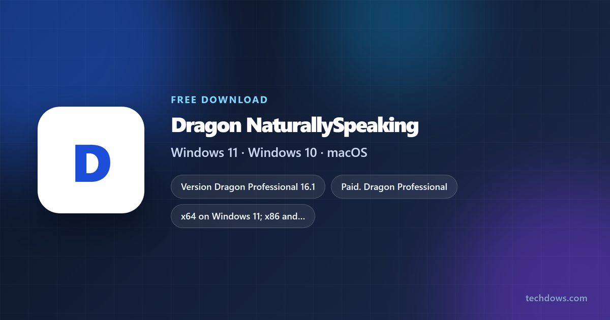 Dragon spec card with version, requirements and license details