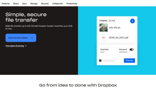 How to Use Dropbox Transfer to Send Files to Other People